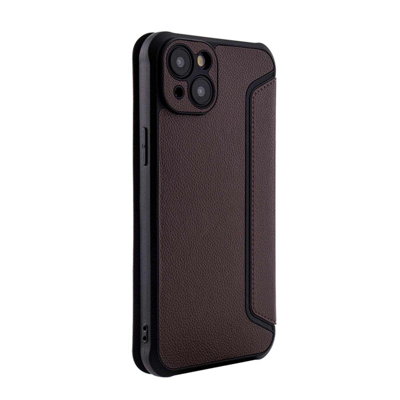 Magnetic wallet Leather phone case For Apple iPhone 15 PLUS In Brown (FC36-IPH15PLUSBR)